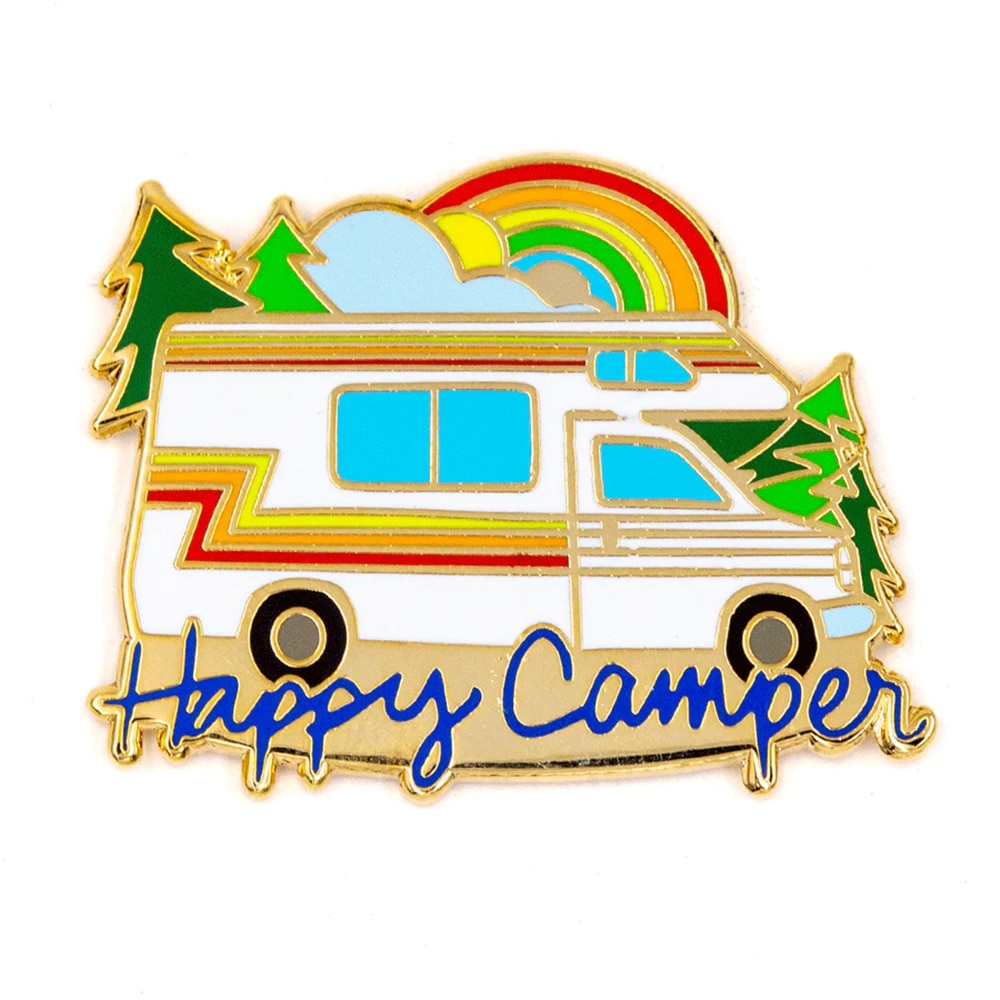 Fashion Accessories, These are Things, Enamel Pin, Accessories, Unisex, 650316, Happy Camper (RV)